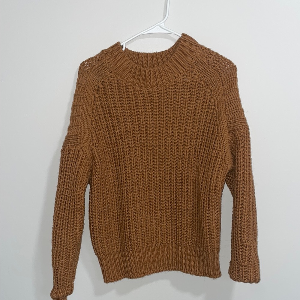 Cozy Brown Knit Sweater
